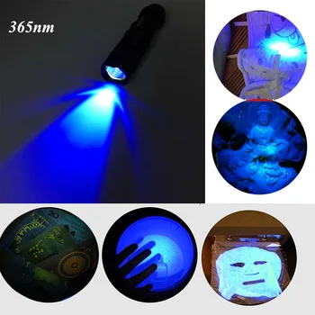 Zoomovateľnom UV Led Baterka Pochodeň Svetla 365nm ultrafialového Svetla, Blacklight UV Lampa AA Batérie Značky Peniaze v Hotovosti Detektor