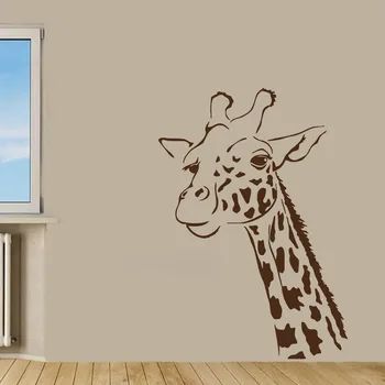 ZOOYOO Žirafy Stenu Dekor Žirafa Hlavu Umenie Samolepky na Stenu Vinylové Nálepky Obývacia Izba Dekorácie Vymeniteľné Hot Predaj