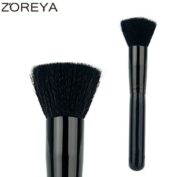 Zoreya Úplne Prirodzené Kozy Vlasy Ploché Obrys Kefa na Kozmetické Multifunkčné make-up Štetce Ako Krása ženy Kozmetické nástroj