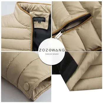 Zozowang 2017 nové pierko čalúnená golier mužov Slim kórejský zimný kabát mužskej mládeže bežné pánske sako príliv zimná bunda mužov