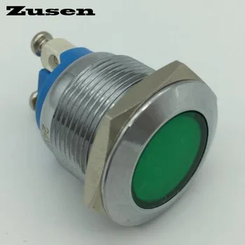 Zusen 19 mm vodotesné signál lampa s led(GQ19-D/G/12V/N)