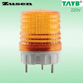 Zusen TB5051 220V žltá led signalizačná kontrolka Výstražné Svetlo LED malé Blikajúce Svetlo