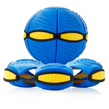 Zábavné Frisbee Točiť, LED Svetlo Vonkajšie Hračky Lietajúci Tanier deformovaný loptu deformované Deti, hračky, Darčekové Deformovateľné dekompresný loptu