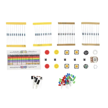 Základné Starter Kit pre Arduino pre UNO R3 USB Kábel Odpor Snímača Batérie Držiak Jumper Drôt RGB Switch Modul Robot Súpravy + Box