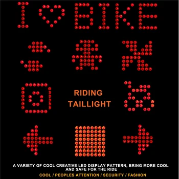 ZÁPAD BICYKLOCH Bike LED Svetlo, jazda na Bicykli Baterka, Zadné Svetlo Auto-Sensing Inteligentné Smeru, Výstražné Brzdové Bicykel zadné Svetlo