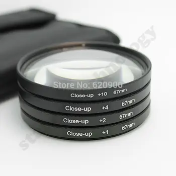 ZÁRUKA 67MM zblízka+1+2+4+10 filter Makro Objektívy +67mm adaptér krúžok pre Canon SX 40 SX50 FOTOAPARÁT