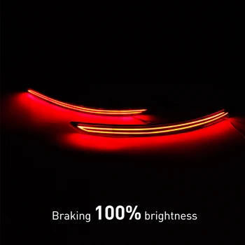 ZÁUJEM Auto LED Zadný Nárazník Reflektor Svetlo Na Hyundai Elantra 2016 LED Parkovacia Brzda Stop Lampa Chvost Lanter univerzálny hmlové svietidlo