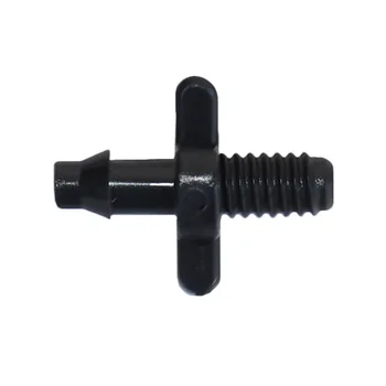 Závitový konektor 4/7 mm ostnatým spoločné zavlažovanie 4/7 hadice misting kovania, plastové hadice barb 1/4