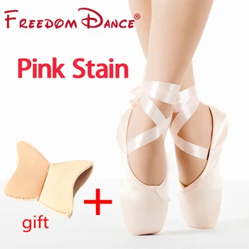 Zľava Cena Hot Predaj Žien Balet Pointe Tanečné Topánky Červenej Ružový Satén Dievčatá Profesionálne Prst Tanečné Topánky s Gél Prst Pad