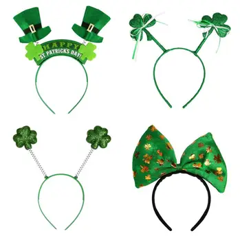 Írsky St Patricks Day hlavový most Zelená Leprechaun hairband Ďatelina Pracky Maškarný Karneval, Vianočné príslušenstvo strana prospech