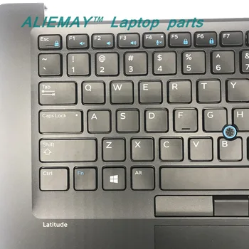 úplne nové originálne diely pre notebook DELL LATITUDE E7480 7480 Podsvietená ukazovacie zariadenie Trackpoint US klávesnica, opierka dlaní s touchpadom