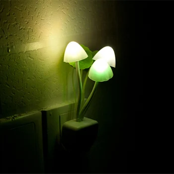Úspora energie Romantický 3 Farebné LED húb lampa ochrana Očí pohybový senzor led Nočné Svetlo pre deti izba Nástenné Svietidlo
