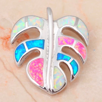 Úžasný dizajn Výročie darčeky Atraktívne Farby Fire Opal Prívesky pečiatka Striebro Módne šperky pre ženy OP483A