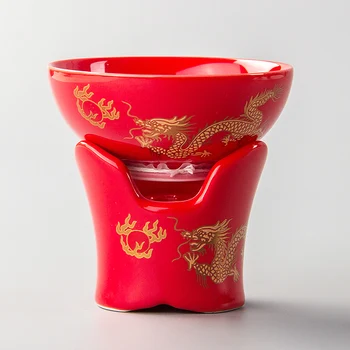 Čaj Lapače Infuser Filtračné Sitko, Ručné práce Čaj Nástroj Číne Kung Fu Čaj Nastaviť Keramiky Ušľachtilý Teaset na Svadbu a Darčekové D015