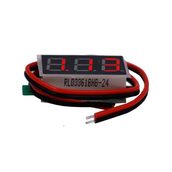 Červená LED displej Mini Digital 4.5 v-30v Voltmeter tester Napätia Panel Meter Pre Electromobile Motocykel, auto, 40%Off