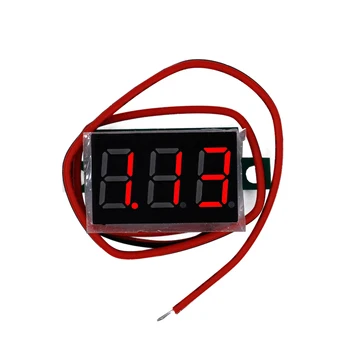 Červená LED displej Mini Digital 4.5 v-30v Voltmeter tester Napätia Panel Meter Pre Electromobile Motocykel, auto, 40%Off