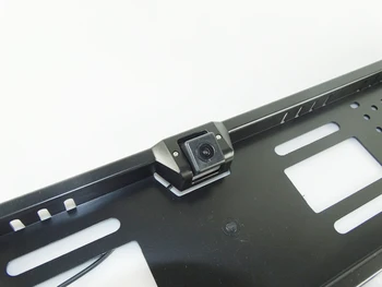 Čierna plastová škrupina Drôt EÚ Auto špz Rám fotoaparát auto auto rezervovať parkovacie kamery priniesť higest nočné videnie