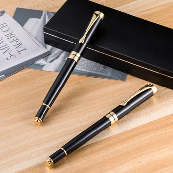 Čierne kovové pero kancelárske potreby kancelárske potreby dary podpísané pero reklamné darčeky Pero veľkoobchod