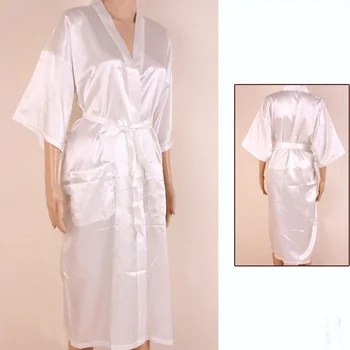 Čierny Čínsky Muži Faux Hodvábny Župan Lete Nové Kimono Vaňa Šaty Župan Nightgown Sleepwear Pijama Veľkosť S M L XL XXL XXXL MR005