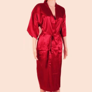 Čierny Čínsky Muži Faux Hodvábny Župan Lete Nové Kimono Vaňa Šaty Župan Nightgown Sleepwear Pijama Veľkosť S M L XL XXL XXXL MR005