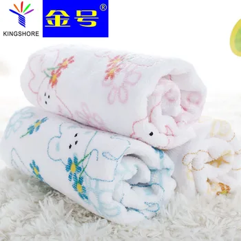 Čistej bavlny detí malý uterák cartoon vzor malá kúpeľňa uterák vreckovku mäkké dieťa uterák prenosné na cestovanie
