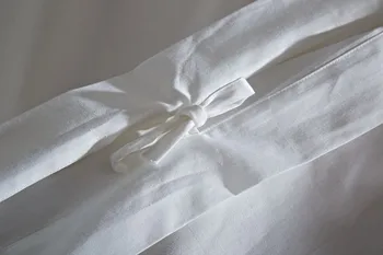 Čisto Biely 5star hotel luxusná posteľná bielizeň nastaviť 60. ROKOCH Egyptskej bavlny hodvábne mäkká posteľ list nastaviť kráľ, kráľovná veľkosť obliečky kryt obliečka na Vankúš