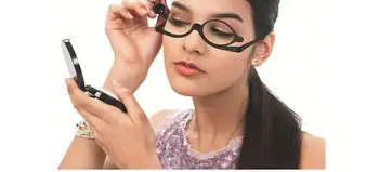 Čitateľov Zväčšovacie Make-Up, Okuliare Eye Make-Up Okuliare Sklopenie Objektív Skladacie Kozmetické Dámske Okuliare Na Čítanie