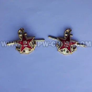 Čínska Armáda Navy Odznak Vojenskej Kotvy Odznak Znak Päť Hviezdičiek Odznak Jednotné Príslušenstvo