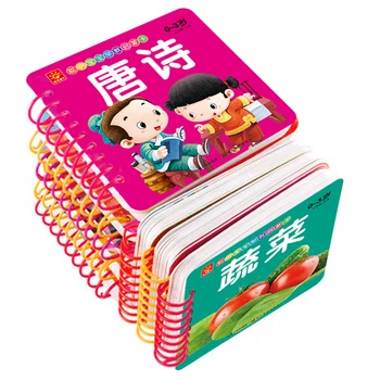 Čínske Znaky Karty: Čínska Kniha s pinjin angličtiny A Fotografie Knihy pre Dieťa Deti Zviera/Piesne/ Ovocie Kognitívne Karty