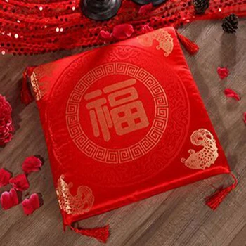 Čínske Červené Sedadlá Vankúš Nový Rok, Valentín Svadobné Dary Domova Gauč Zmes Kľačať Námestie Bay Okno Mäkké Vankúše