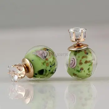 Čínsky štýl 2016 keramiky Vintage earing S Kvetmi módne Dvojité Pearl Náušnice Pre Ženy šperky 3 Farby Zadarmo Lode