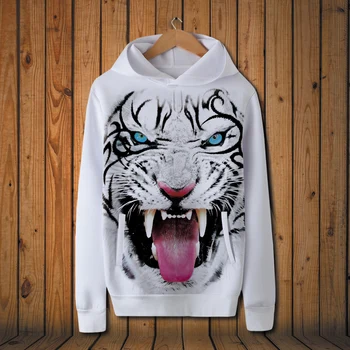 Čínsky štýl tigra vzor 3D tlač módne bežné pulóver hoodies Nový príchod kvality koži-priateľský, mikiny mužov S-4XL