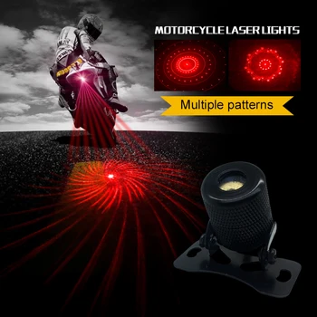 Šesť Obrázok Premeniť Módne Laserový Projektor Hmlové Svetlo Vzadu Anti-Kolízie Brzdy zadné svetlá Výstražné Lampy CLT01