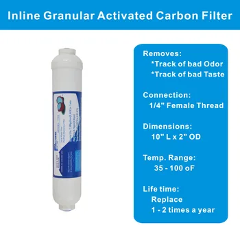 Štyri Etapy Pitnej Vody Systém Výmeny filtrov/PP v sladkej vode filter 5M/Uhlíka Block Filter/Post uhlíkovým filtrom/6W UV lampa