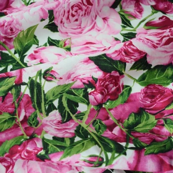 Šírka 140 cm farbivo kvety deti bavlnená tkanina pre šaty tissus au meter sk coton tecidos metra čínsky DIY tissus au meter telas