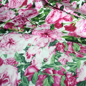 Šírka 140 cm farbivo kvety deti bavlnená tkanina pre šaty tissus au meter sk coton tecidos metra čínsky DIY tissus au meter telas