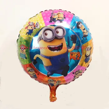 Šťastie 50pcs/veľa 45*45 cm Ohavný Mi Balón Prisluhovači Cartoon Fólie Hélium Balóniky Na Party Dekorácie Narodeniny Ballon LX0002