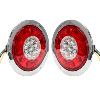 Ťahač s Návesom Zase signalizačná kontrolka Brzdové Svetlo Auto Turn Ukazovatele Cúvaní Lampa Auto-styling LED Kolo Auto zadné Svetlo 19LED