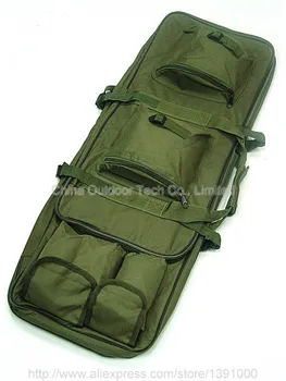 Ťažká Dual Puška Zbraň Prípade Taška Taktické Airsoft AEG puzdro Zbraň Taška Vojenské Lov Šport Ramenný vzduchovky tašky