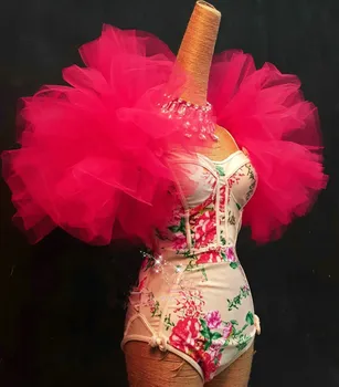 ženské sexy kombinézu fáze výkonu kostýmy nočný klub DS DJ bar spevák jumpsuit 6 farieb Voľné rameno show, party, ples nosenie