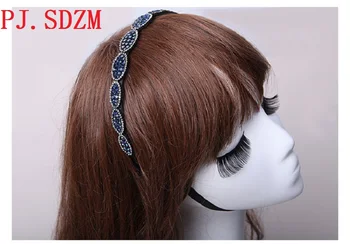 Ženy, Hairband Drahokamu Elegantné Kvality Vlasov Dekorácie Luxus Plný Crystal Drahokamu hlavový most s Zubov Vlasy Príslušenstvo HB0025