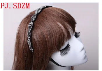 Ženy, Hairband Drahokamu Elegantné Kvality Vlasov Dekorácie Luxus Plný Crystal Drahokamu hlavový most s Zubov Vlasy Príslušenstvo HB0025
