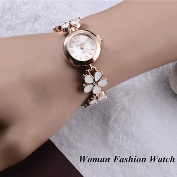 Ženy Náramok Sledujte Fashion&Bežné šaty quartz hodinky kvet zdobia náramkové hodinky relogio feminino Pôvodné Ženské hot Hodiny