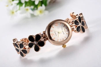 Ženy Náramok Sledujte Fashion&Bežné šaty quartz hodinky kvet zdobia náramkové hodinky relogio feminino Pôvodné Ženské hot Hodiny