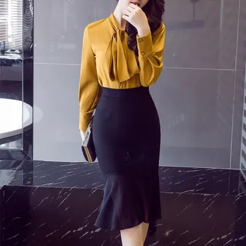 Ženy Červené Sukne 2017 Jeseň Elegantné, Sexy Vysoký Pás Sukne Elastické Slim Office Dámy Formálne Zimné Čiernu Ceruzku Sukne Plus Veľkosť