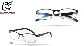 Žiadna skrutka Ultra ľahký dizajn z nehrdzavejúcej ocele Proti Blu ray ultrafialové-dôkaz muži ženy okuliare na čítanie +1 +1.5 +2 +2.5 +3