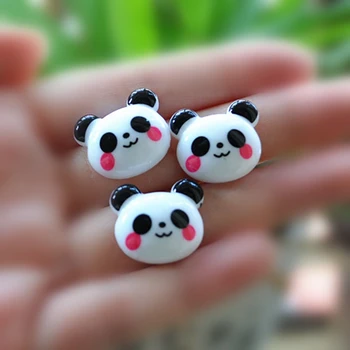 Živica Remesiel Pre DIY Decoratio 10pcs Zmiešané 22*20mm Veľmi Roztomilé Ploché Späť Živice Cabochon Panda