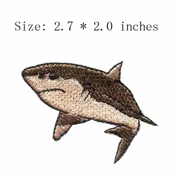 Žralok výšivky patch 2.7